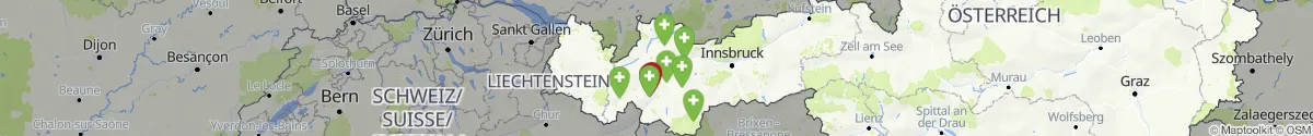 Kartenansicht für Apotheken-Notdienste in der Nähe von Strengen (Landeck, Tirol)